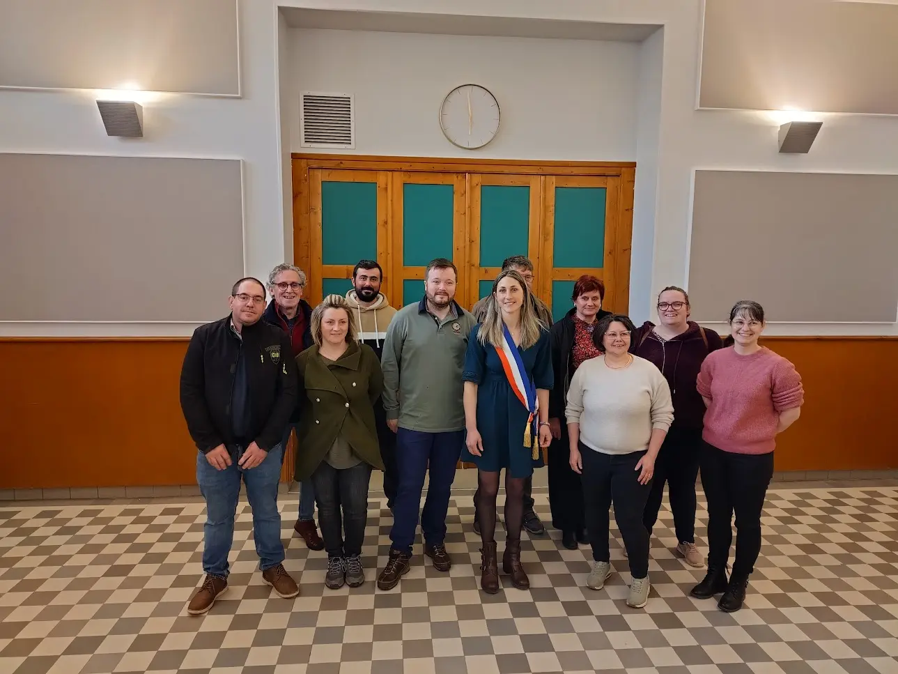 L'équipe du conseil municipal de Bertignat